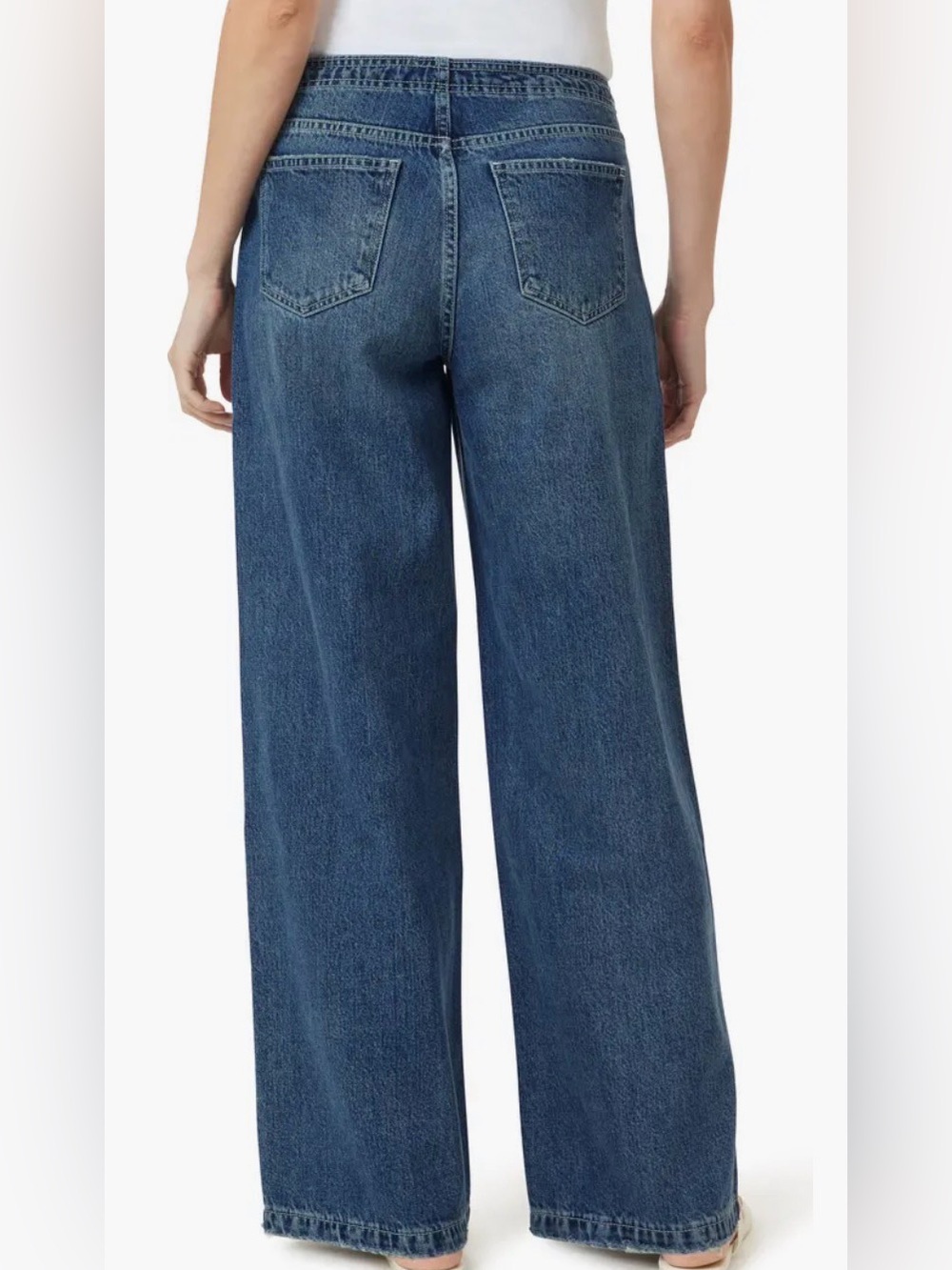 Habitual Jade Wide Leg Denim Jean Pants with Toggle Drawstring Hardware Size 29